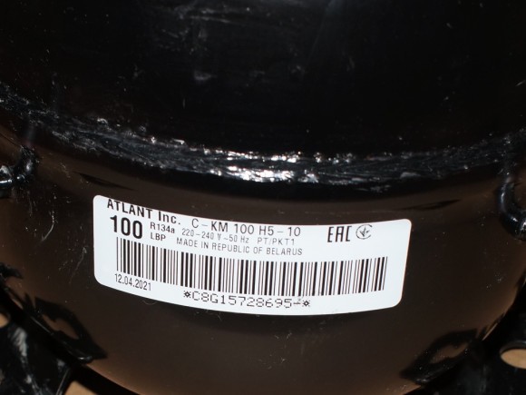 Компрессор Атлант С-КМ 100 Н5-10 (92W, R-134a), код продукта 069744106300